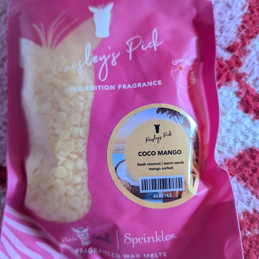 Pink Zebra Coco Mango Wax Melts - Pink and Yellow